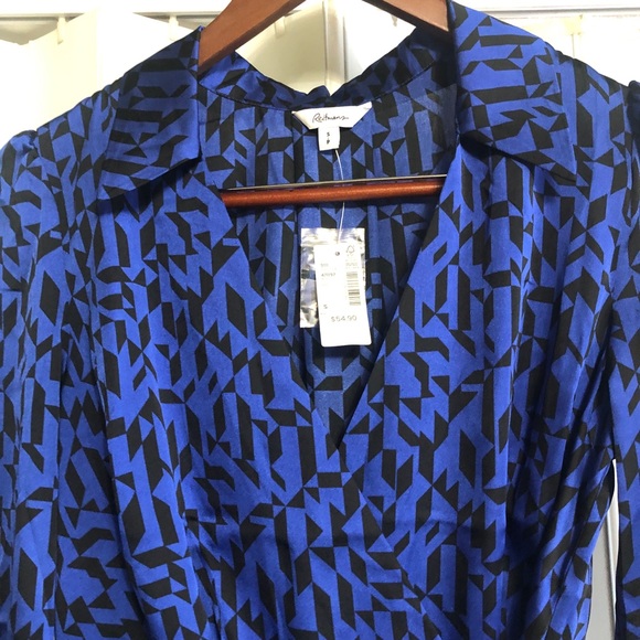 Reitmans 3/4 Sleeve Wrap Satin Blouse - Picture 5 of 8